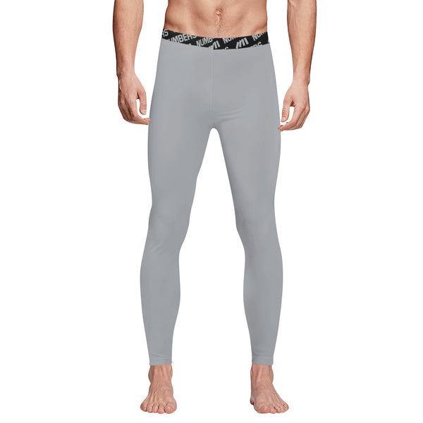 Athletic Compression Tights (White) - For Basketball, Football