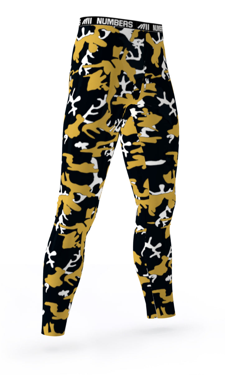 gold compression pants