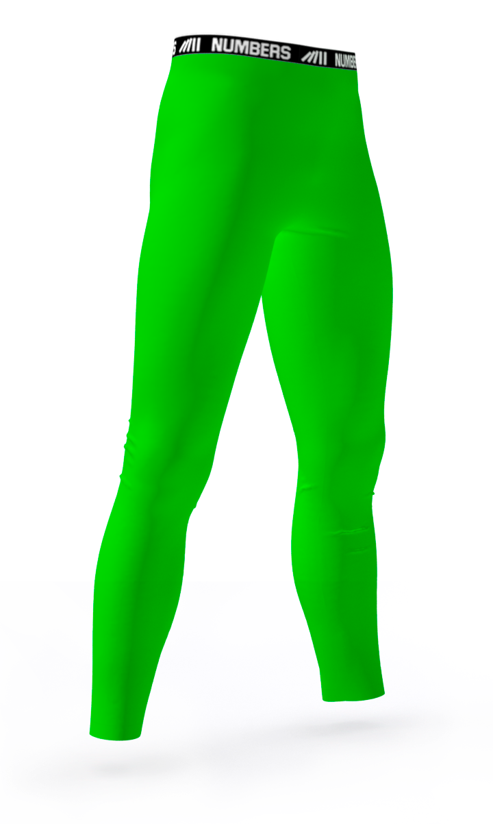 neon green compression pants