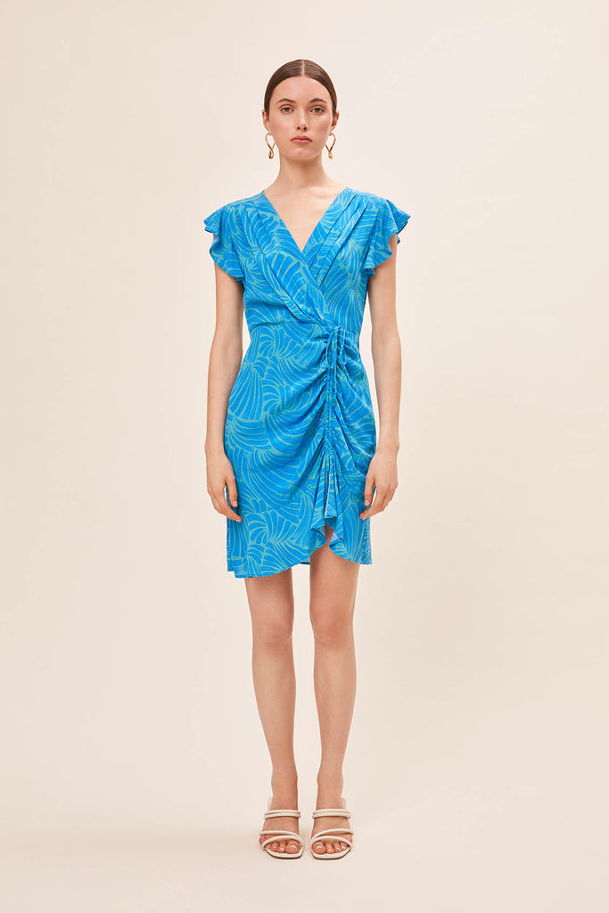 Carla - Belted embroidered long dress | Suncoo HK