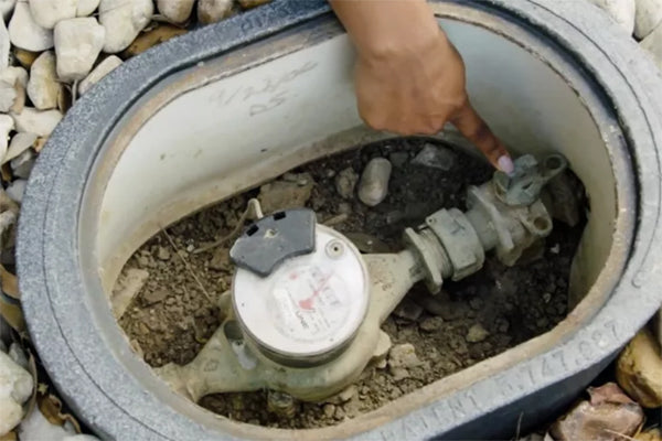 The Water Meter Valve is not Fully Opened