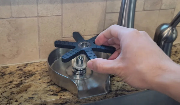 glass rinser for kitchen sink