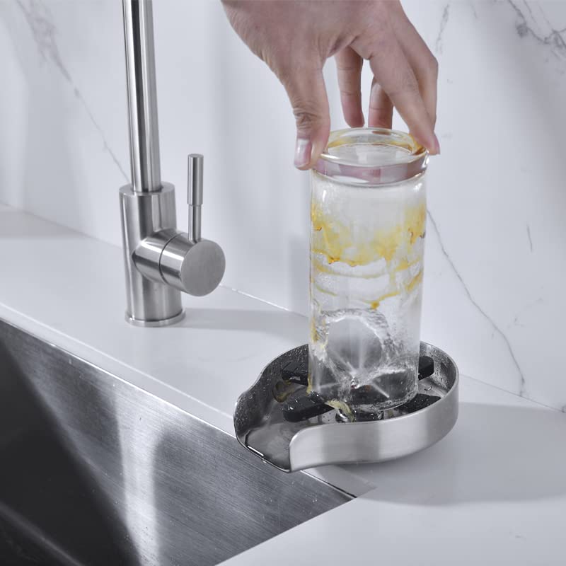 glass rinser for kitchen sink