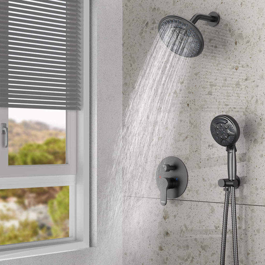 wall mounted rain shower system