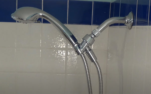 How to install a handheld shower head with hose