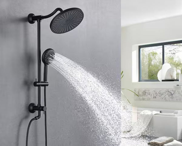 Handheld shower head with slide bar