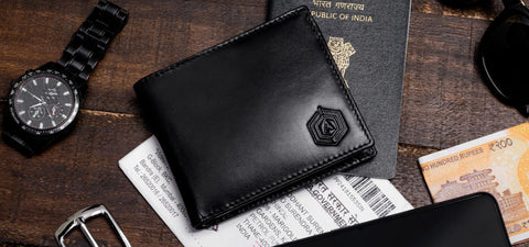 mens leather wallet