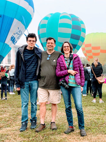 Steffens family at Canberra Balloon Spectacular in 2020