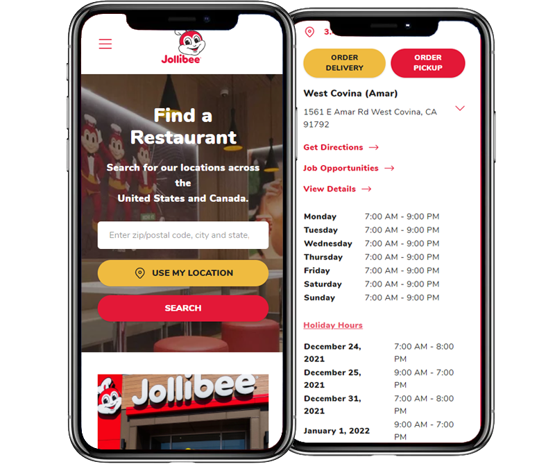 Store Hours Weekly And Holiday Hours Jollibee Usa