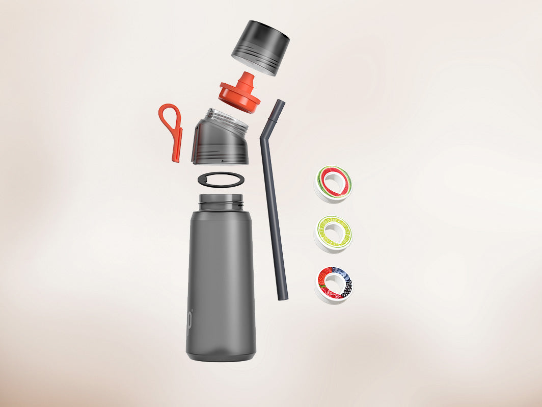 Wukesify Air-up Borraccia, Bottiglia d'Acqua Creativa con 7 Pod di Sapore  per l'esercizio Promuovi Bere Acqua, 0 Zucchero e 0 Calorie