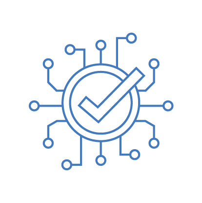 basic digital diagram with tick in centre