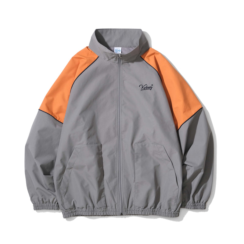 17400円激安 お 店 値下げ中 KEBOZ 2TONE TRACK JACKET GRAY XLサイズ