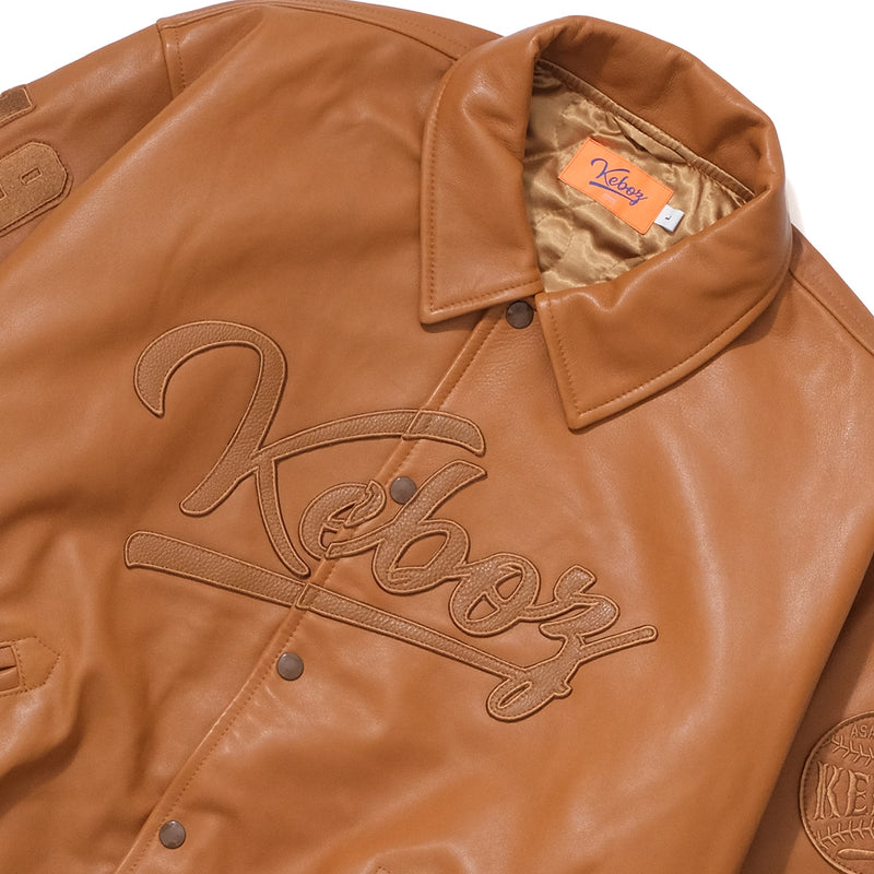 KEBOZ LEATHER VARSITY JACKET アウター | pickardusa.com