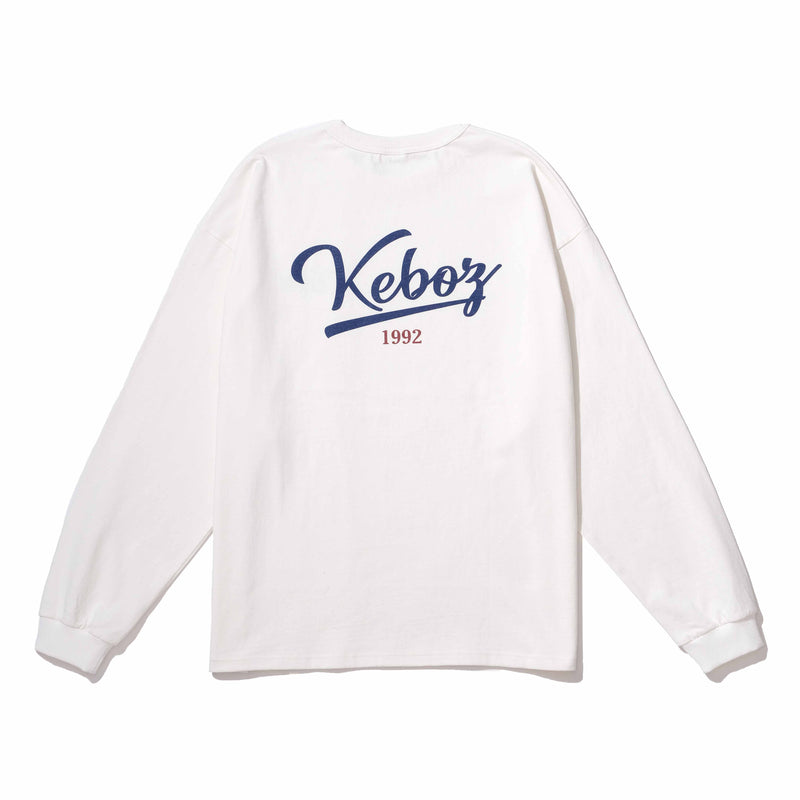 KEBOZ ICON LOGO L/S TEE 【WHITE】 | www.tspea.org