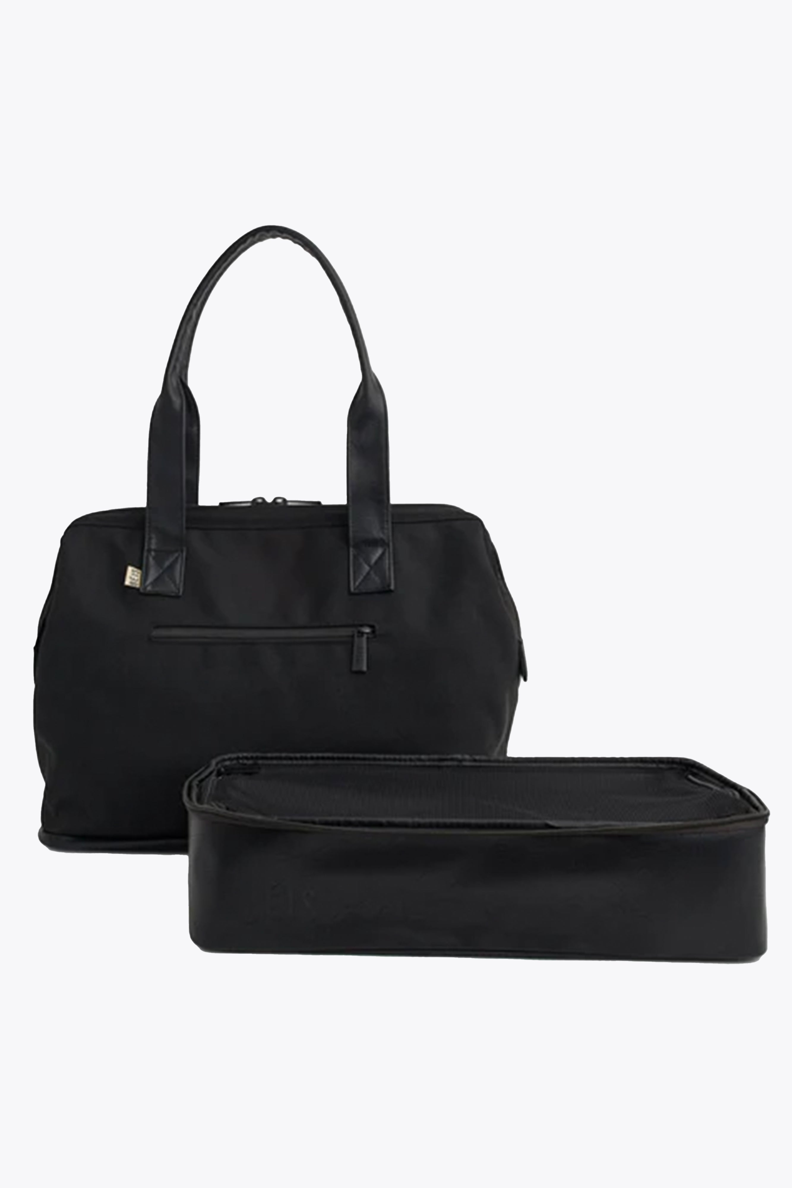 BEIS The Convertible Weekender in Black Small Weekend Bag Overnight Bag