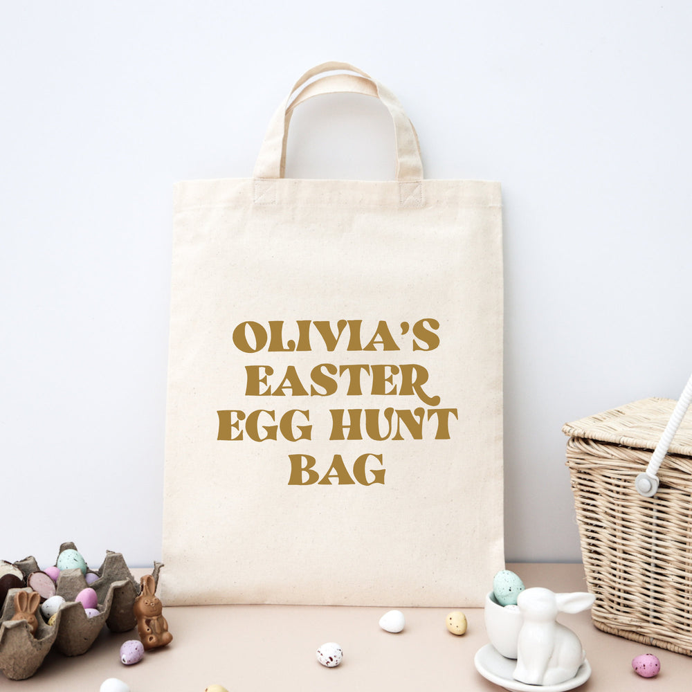 Personalised Eater egg hunt bag
