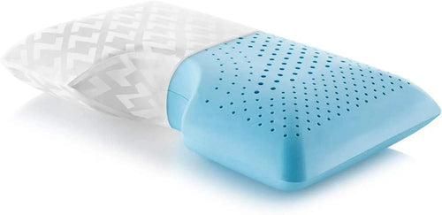 MALOUF Z Side-Sleeper Zoned Dough Memory Foam  Pillow - Gel Infused - Premium Tencel Cover - 5 Year U.S. Warranty - Mid Loft - Queen