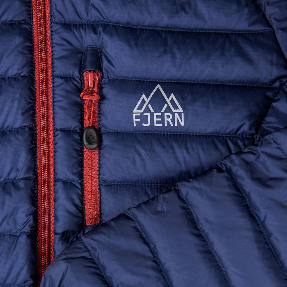 Fjern Womens Eco Aktiv Down Hooded Jacket (Navy/Rust) | Unbound Supply ...