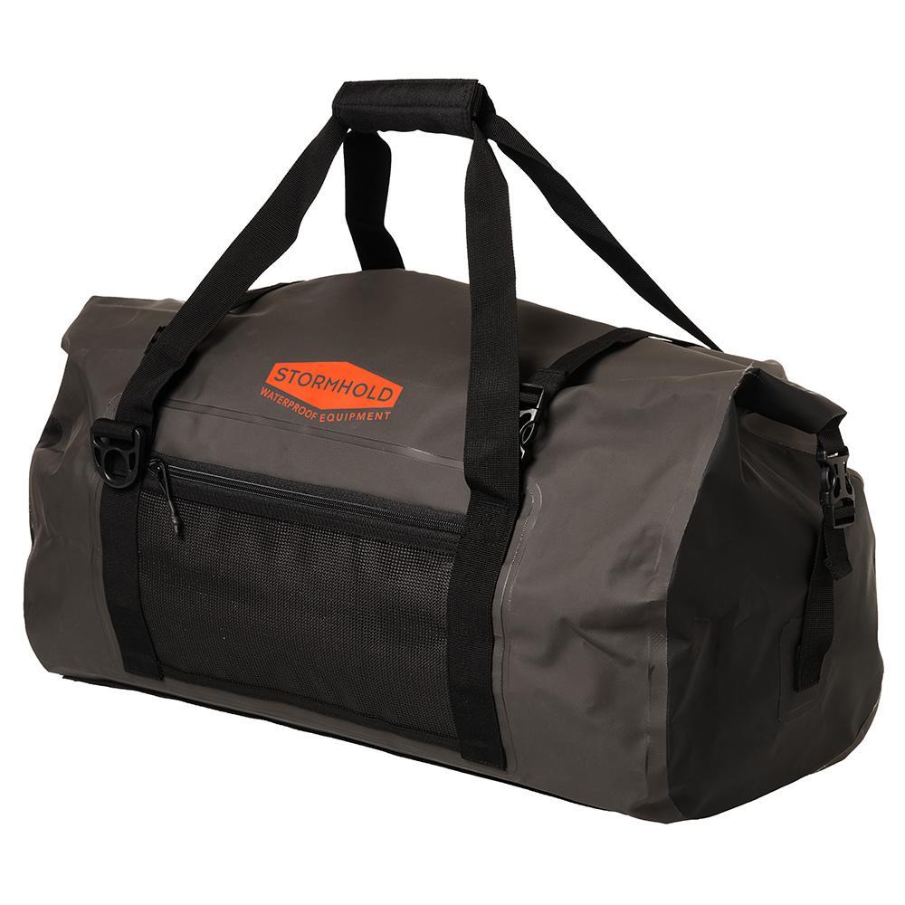 stormhold overnight 40l duffle bag charcoal orange 1