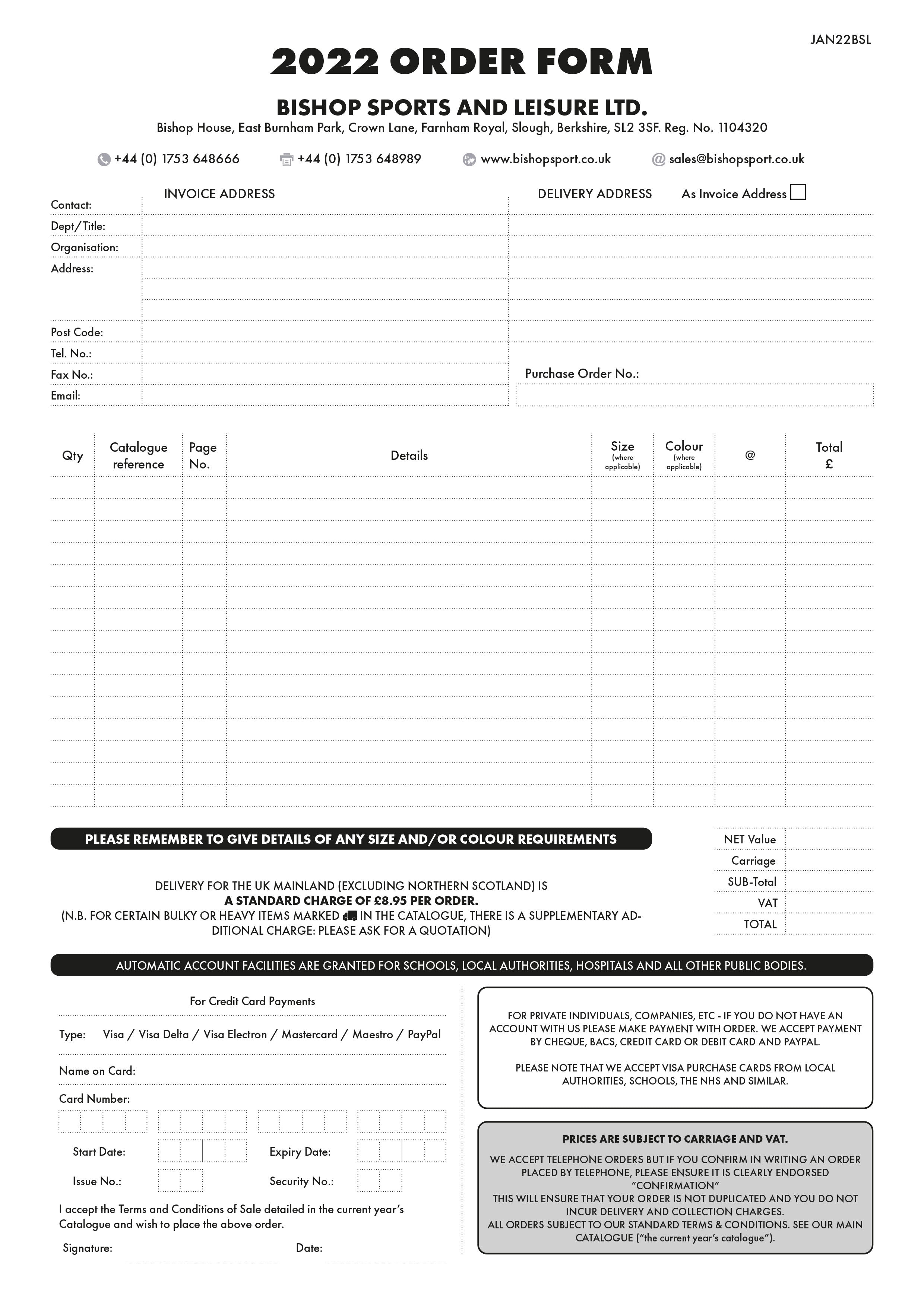 Download Order Form