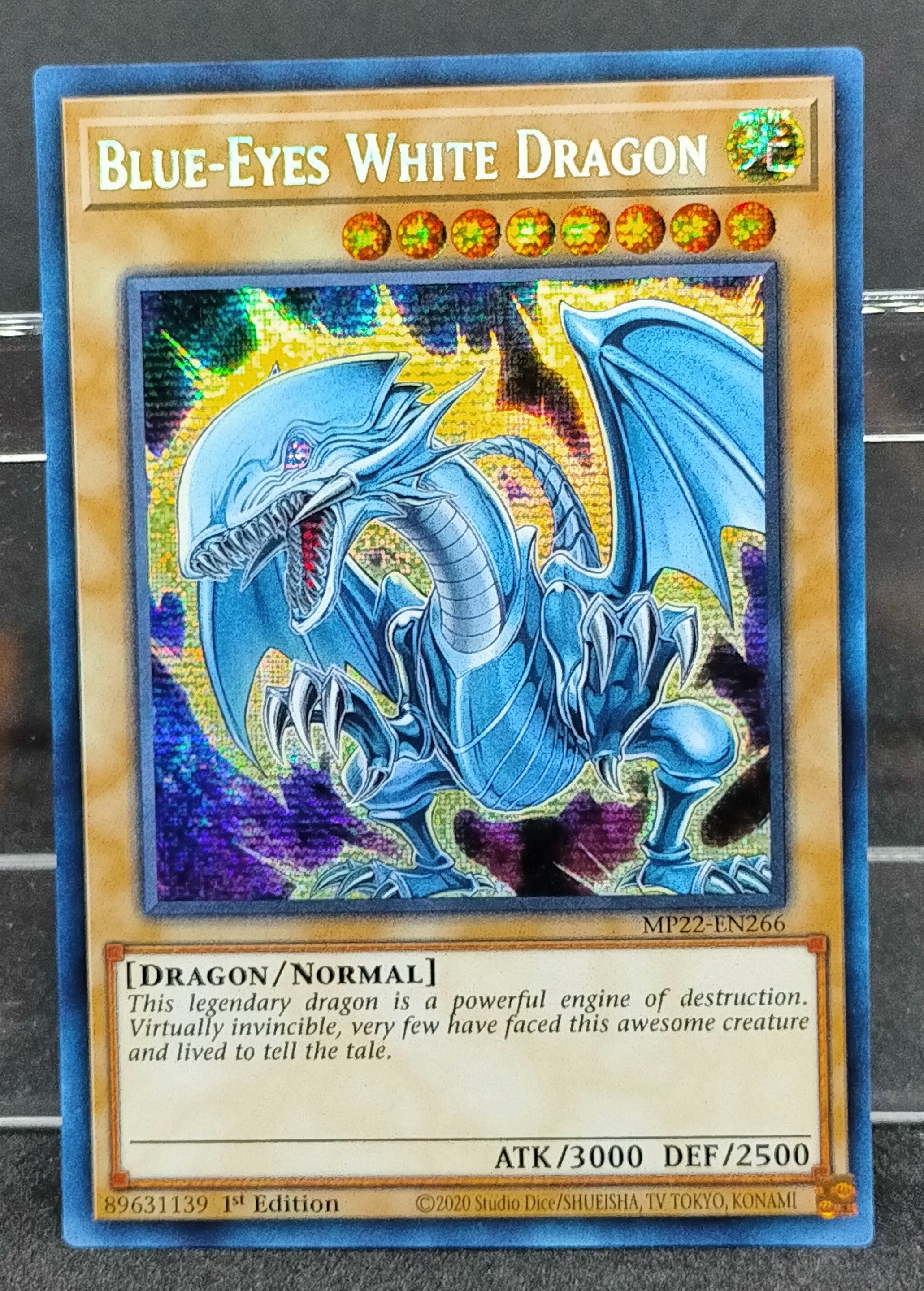 北米版 青眼の白龍 LOB-001 ウルトラ BLUE-EYES WHITE DRAGON 1st 英語 ...