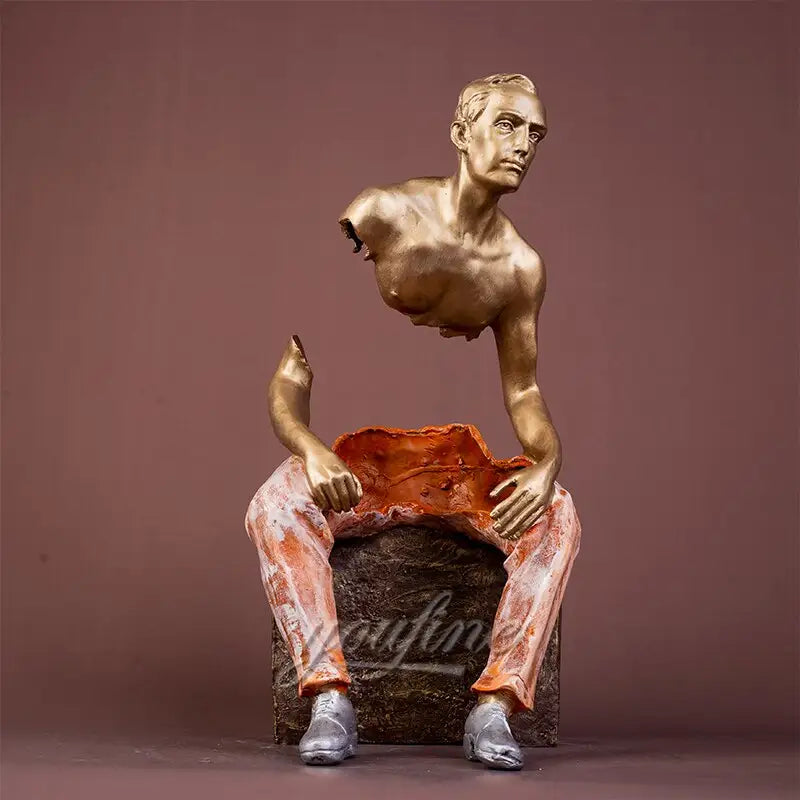 Modern Art Bronze Traveler by Bruno Catalano