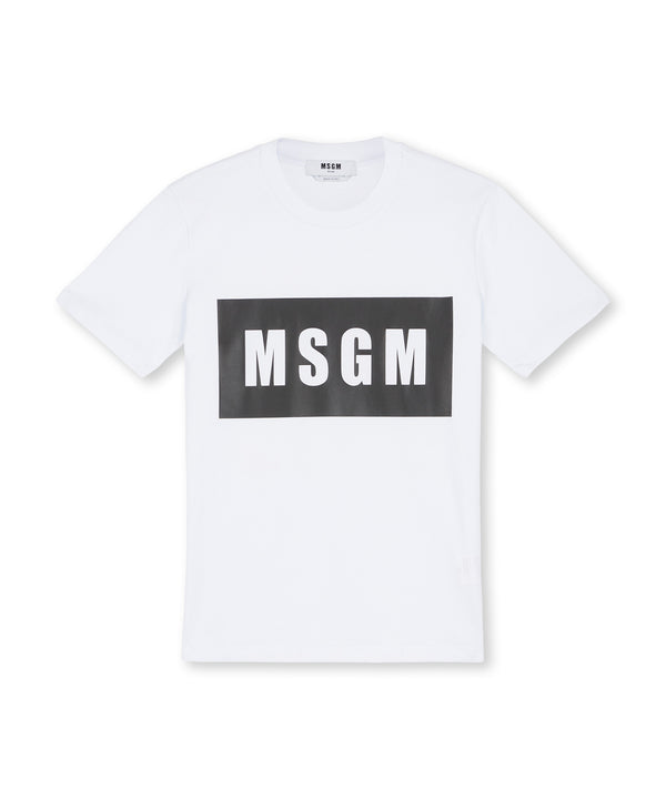 MSGM 티셔츠 Crew neck T-shirt with MSGM box logo