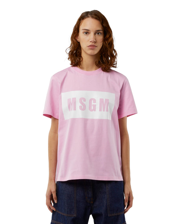 MSGM 티셔츠 Crew neck T-shirt with MSGM box logo
