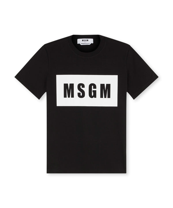 MSGM 티셔츠 Crew neck T-shirt with MSGM box logo