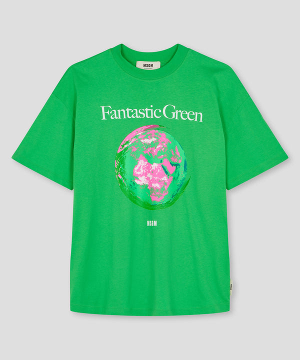 MSGM 티셔츠 T-shirt in solid colors Fantastic Green