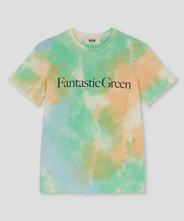 MSGM 티셔츠 Tie dye T-shirt Fantastic Green