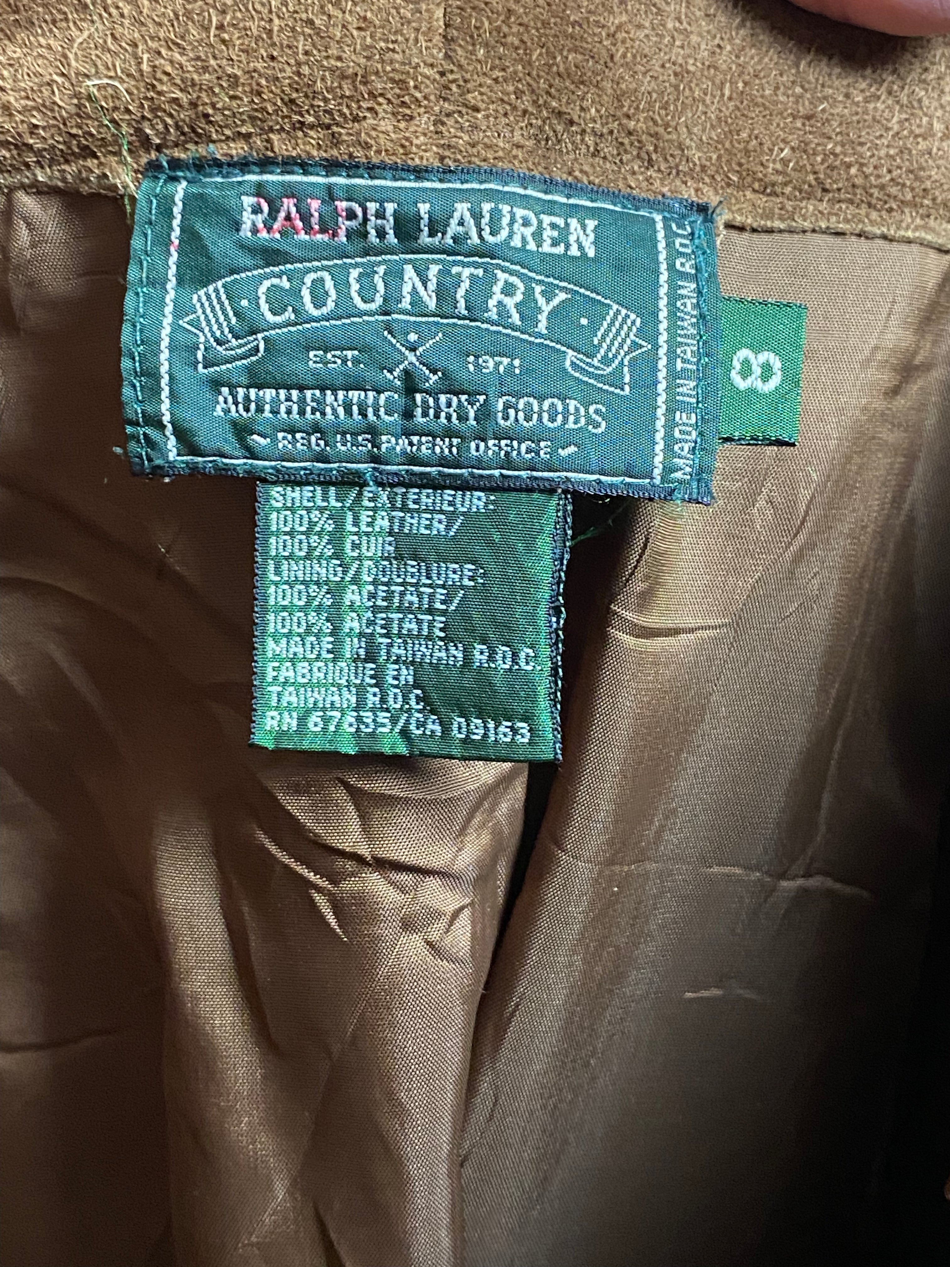 Vintage 1990s Ralph Lauren Country Suede Maxi Skirt – Inky Depths