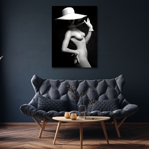 JAZZ ERA FASHION GIRL IN A HAT CANVAS PRINT