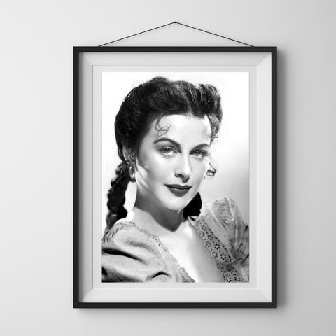 HEDY LAMARR RETRO CANVAS WALL ART