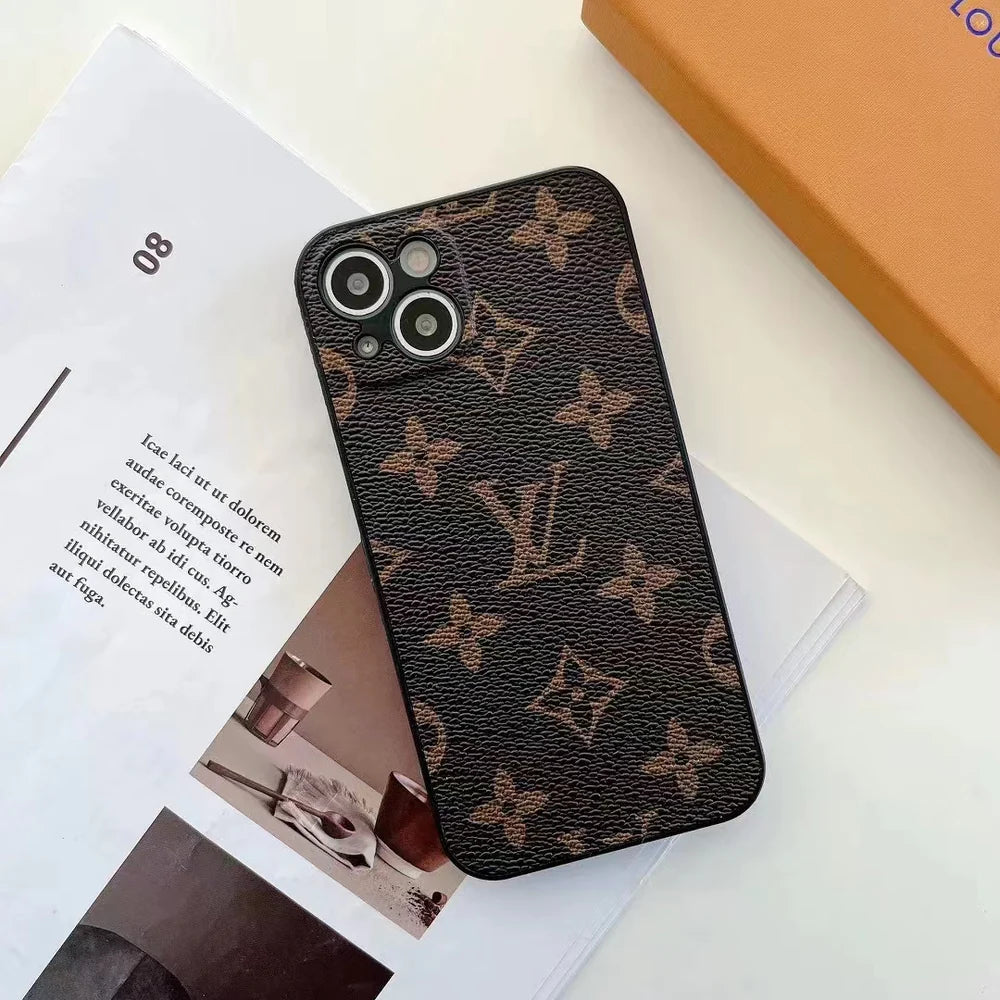 Specialclickshop  LV Brown Checkered Pattern for IPhone and Galaxy