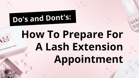 Preparing for a lash extension appointment