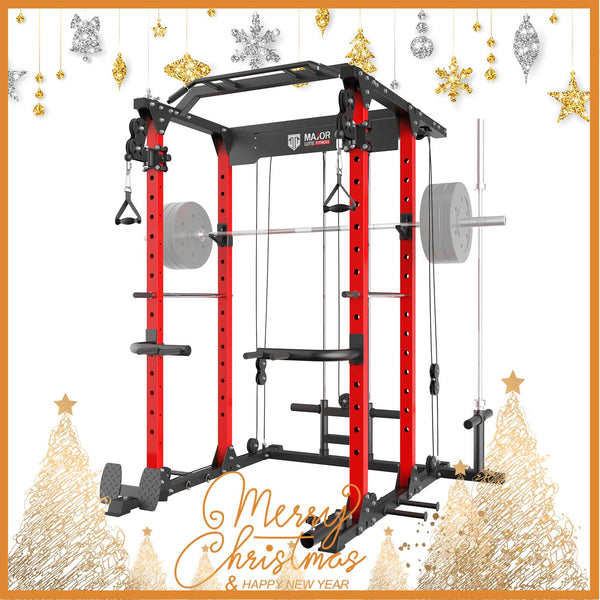 MAJOR LUTIE Cables Power Cage PLM03 Best Seller Power Rack 2023 Upgrade Home Gym Equipment