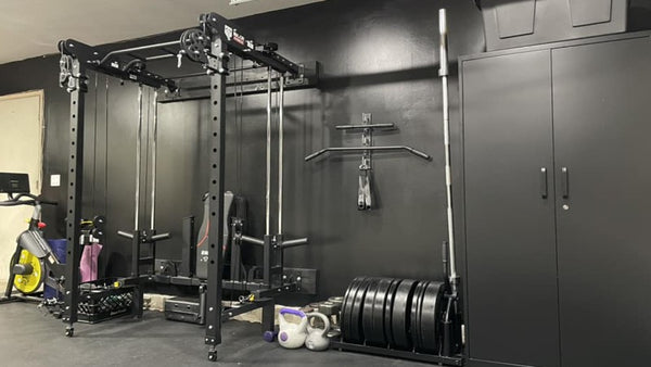 lightning f35 power rack home gym set up