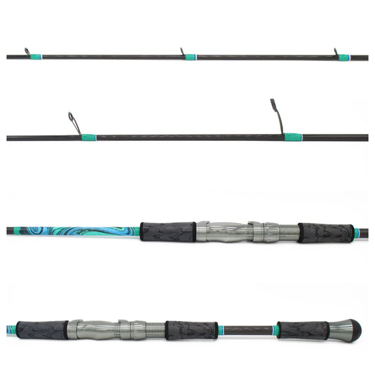 Bushido Vertical Jigging Spinning 7' 200gm -Blue/Silver –  saltwatercustomproducts.com