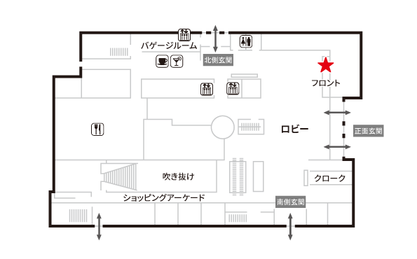 京王プラザホテル札幌 構内図