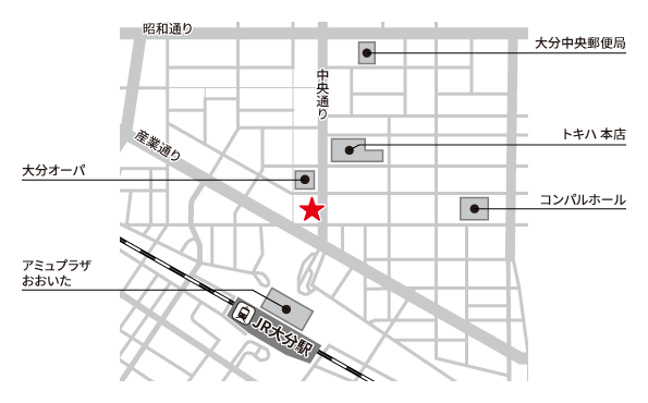 大分交通駅前バスセンター 構内図