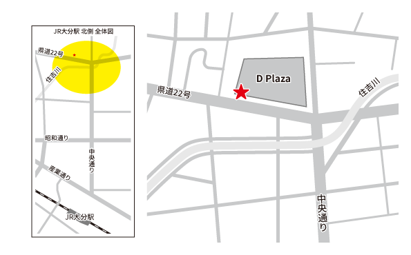 大分交通新川バスセンター 構内図