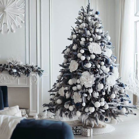 Sapin de Noël Scandinave - Bleu et blanc