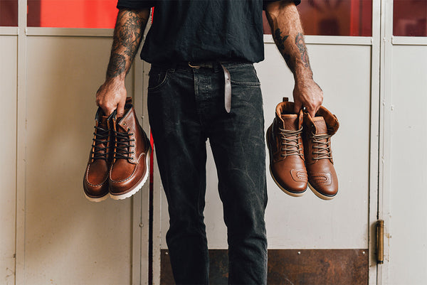 Vintage motorcycle boots Cafe Twin