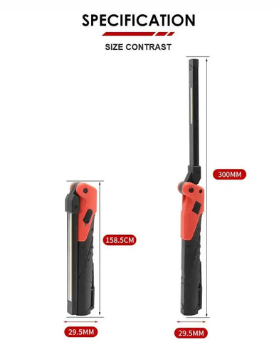 Lampe de poche magnétique rechargeable clone à clipser