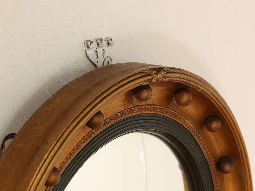 コンベックスミラー 鏡 イタリア製 ハンドメイド アンティーク 凸面鏡 
