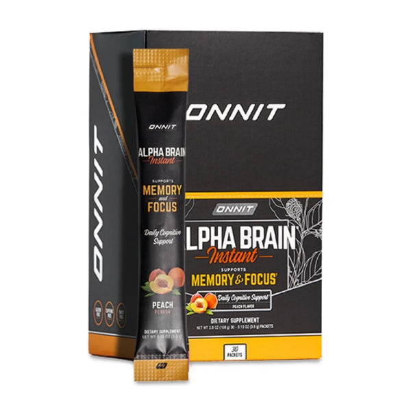 Onnit Alpha Brain Instant Natural Peach Supplement