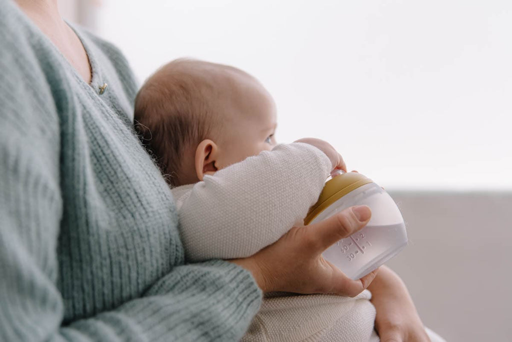 das emotionale Design einer Babyflasche, inspiriert von der weiblichen Brust