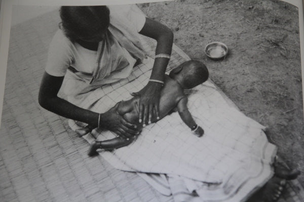 Traditional Indian massage for baby Shantala