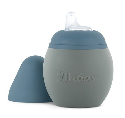 Biberón Elhée Azul Gris - 330 ml - Biberón anticólicos 2ª edad - Elhée